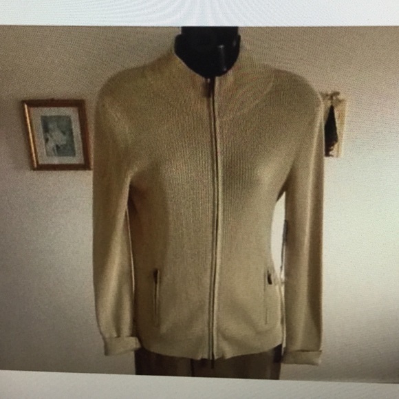 Ralph Lauren tan sweater M NWT