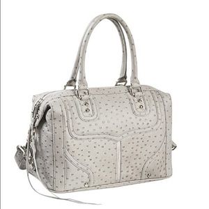Rebecca Minkoff MAB Satchel in Ostrich Soft Grey