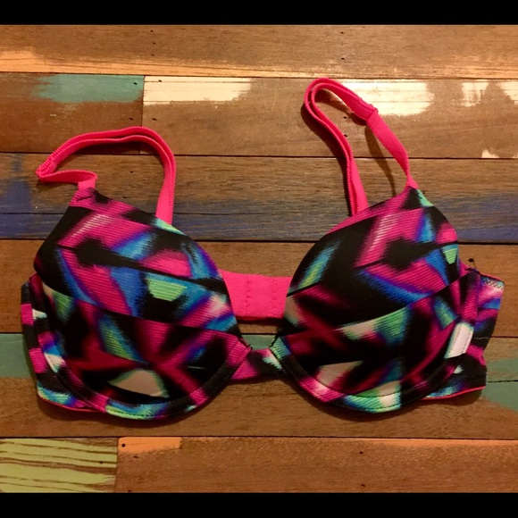 PINK bright colored bra - 32B