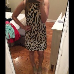 Adorable Black and Beige Cocktail Dress