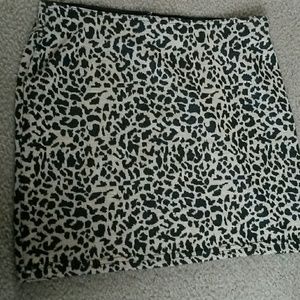 Leopard Print Bodycon Skirt