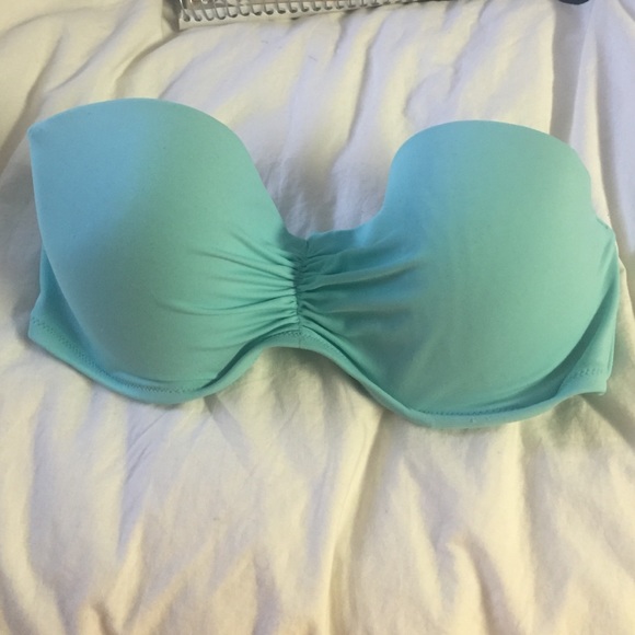 Victoria's Secret mint green bandeau bikini top