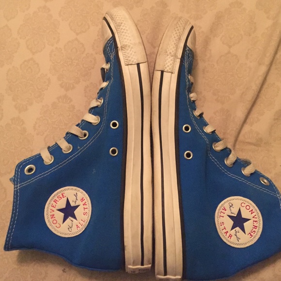 Blue High top Converse - Picture 3 of 3