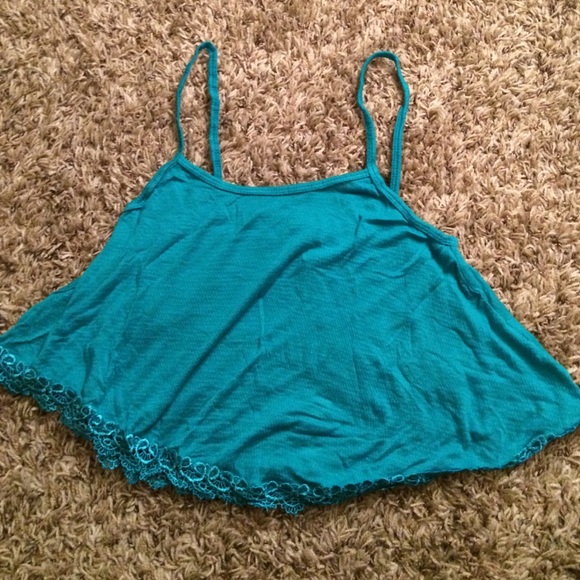 LA Hearts - Pacsun Brand Blue Crop Tank