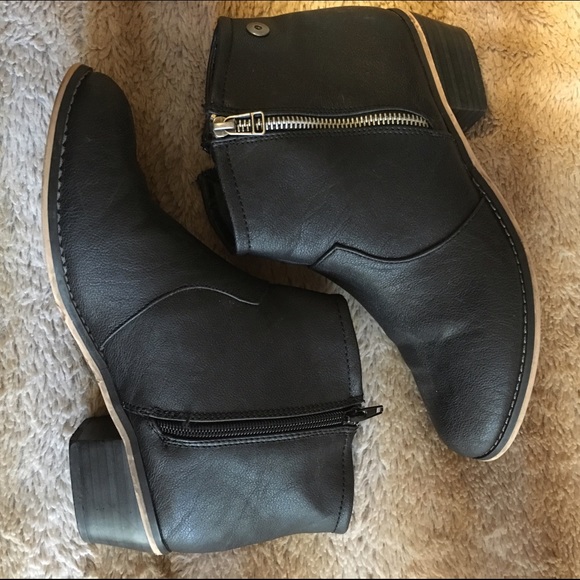 Black ankle booties