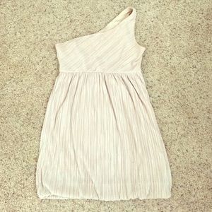 Cream one shoulder small dress