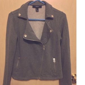 💗 FOREVER21 Edgy Grey Moto Jacket💗