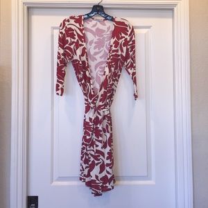3/4 cotton wrap dress