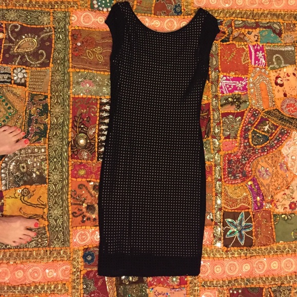 Mesh-style bodycon dress
