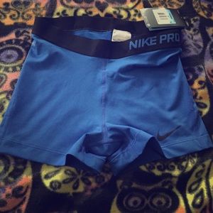 NWT Nike pro spandex 2" shorts