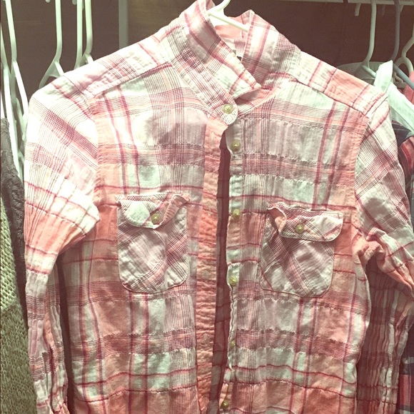 Pink plaid long sleeve!