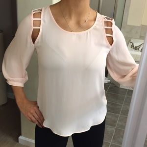 Pale pink blouse