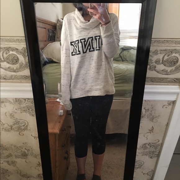 Limited edition PINK cowl neck sweatshirt