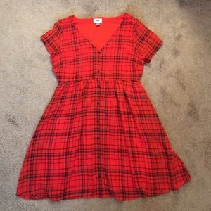 Old Navy Plaid Dress M