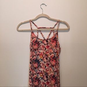 Floral print maxi dress