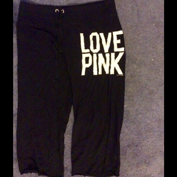 VS PINK black capris