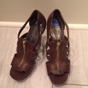 Jessica Simpson Brown Heels