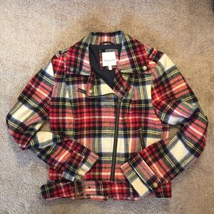 Heritage 1981 Plaid Moto Jacket Sz M