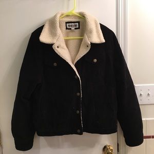 🌗 SOLD 🌗 Corduroy Shearling Jacket