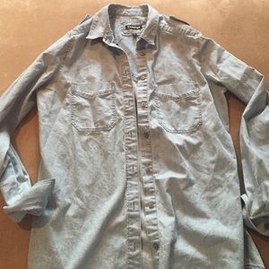 Express denim button up