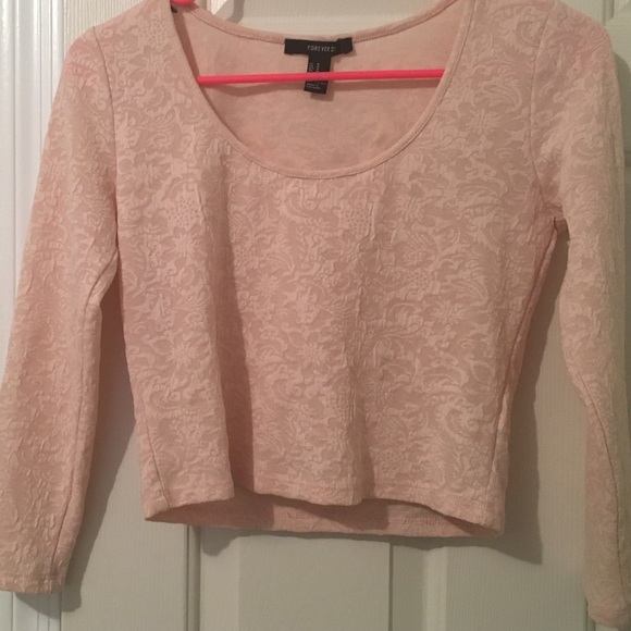 Blush crop top
