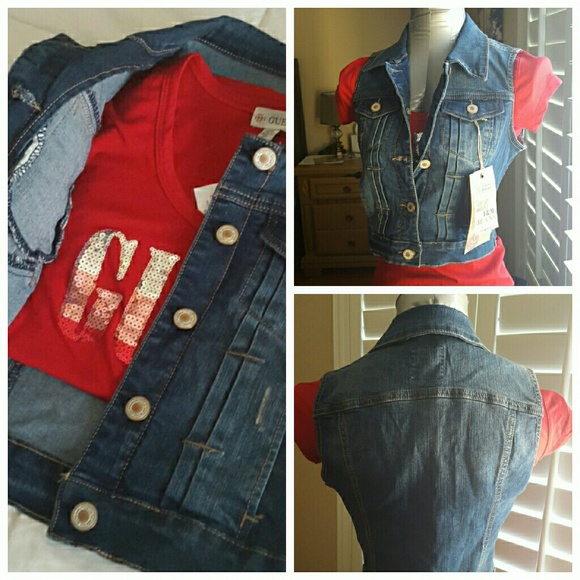 💕💕NWT Denim Vest - Picture 4 of 4