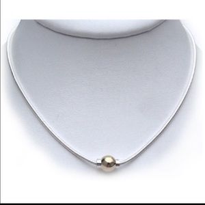 Cape Cod Jewelers 16" silver & gold ball necklace