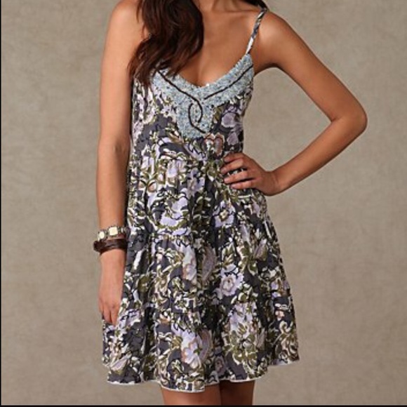 Free People Dresses & Skirts - Free People Sz M Western Royalty Dress Embellished