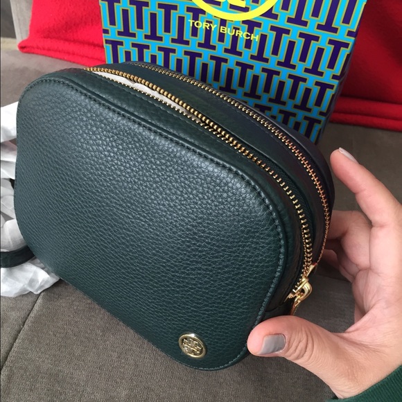 Tory burch pebble double zip camera bag crossbody - Picture 2 of 4