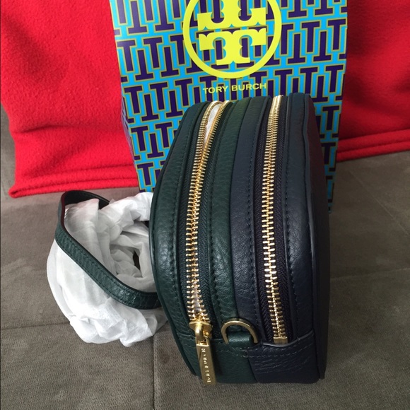 Tory burch pebble double zip camera bag crossbody - Picture 3 of 4