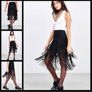 Urban Outfitters Wallflower Grazing Fringe Skirt