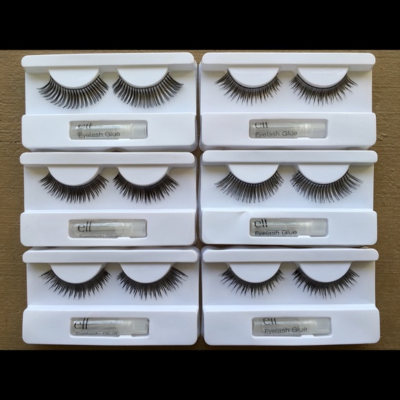 6 Gorgeous Thick Eyelashes with Clue (NWOT)