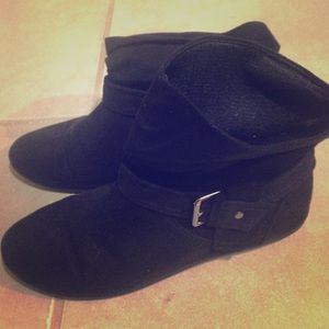 Black ankle boots