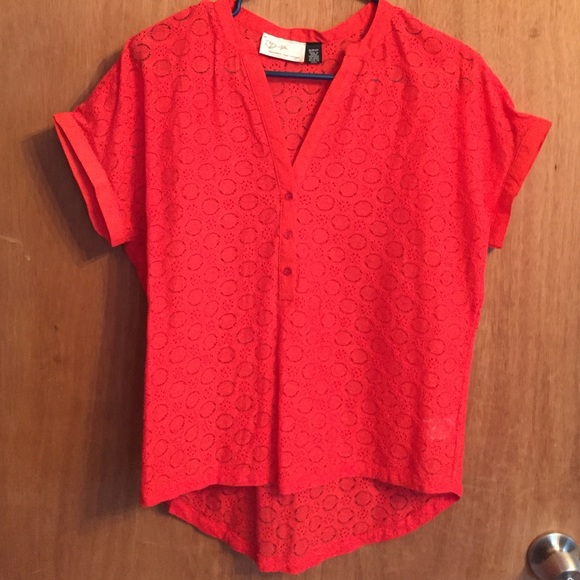Red lace top
