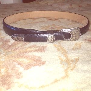 Black Justin genuine leather cowgirl belt