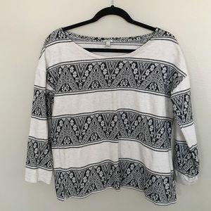 jcrew patterned sweatshirt