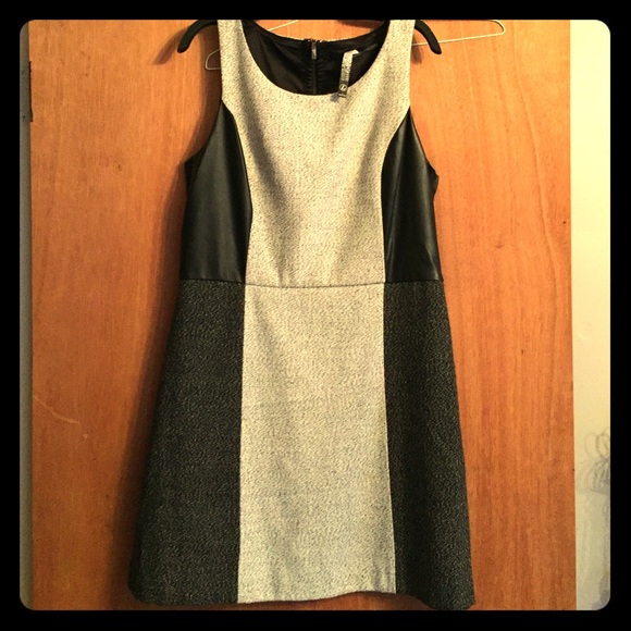 Kenzie tweed and leather dress