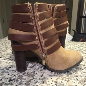 High heeled booties