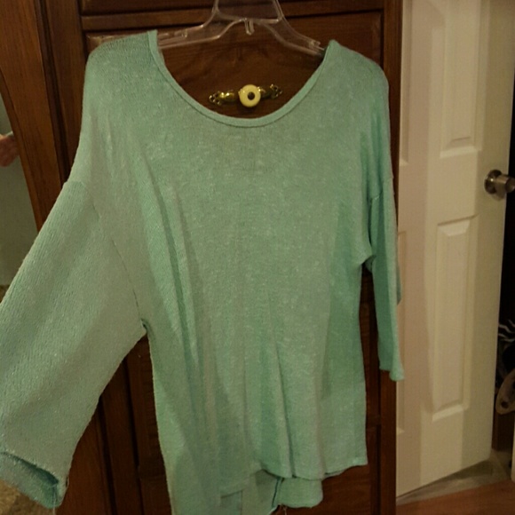 Mint Green Bow Sweater - Picture 2 of 4