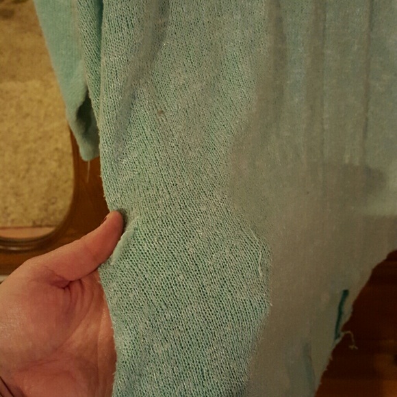 Mint Green Bow Sweater - Picture 3 of 4