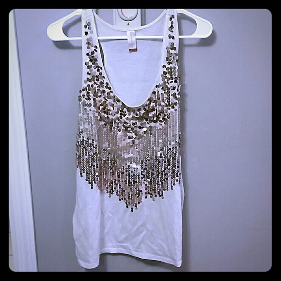 Sequin tank top