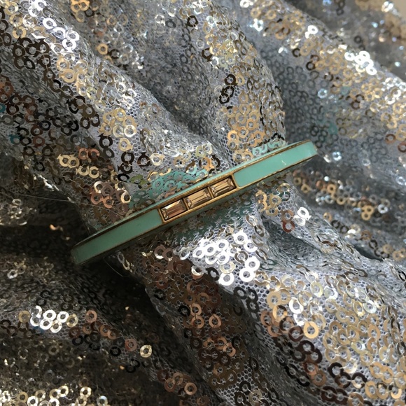 J. Crew Jewelry - Mint and crystal J Crew Bangle