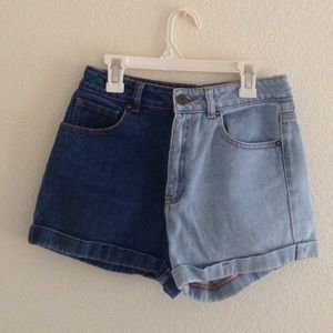 High Rise Denim Shorts from PacSun.