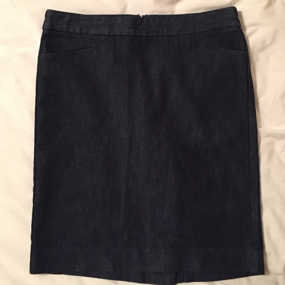 Dark Denim Express Pencil Skirt