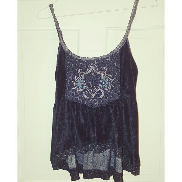 Darkside 70's Black Velvet Tanktop