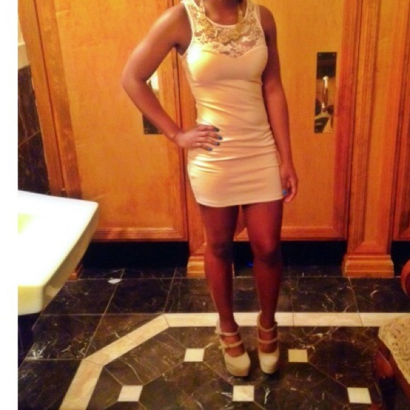 Light pink mini dress