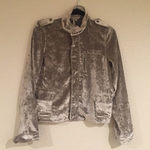 Velour military jacket