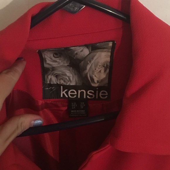 Kensie 💐NWOT short sleeve jacket. Xs. Coral - Picture 2 of 3