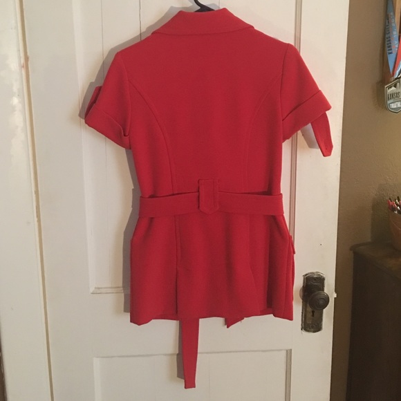 Kensie 💐NWOT short sleeve jacket. Xs. Coral - Picture 3 of 3