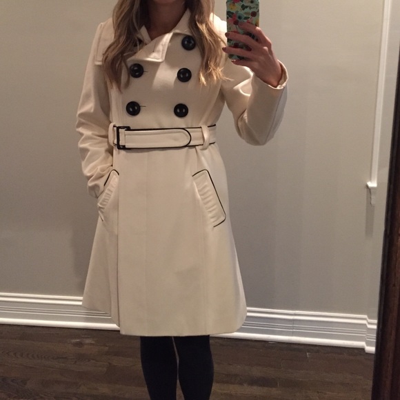 Bebe winter peacoat - size small